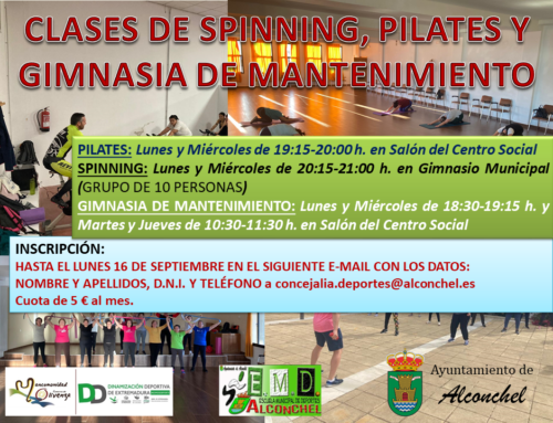 ACTIVIDADES DEPORTIVAS NUEVA TEMPORADA 2024 – 2025 VOLEIBOL, PATINAJE, PILATES, SPINNING Y GIMNASIA DE MANTENIMIENTO