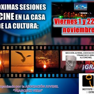 PRÓXIMAS SESIONES DE CINE EN LA CASA DE LA CULTURA: NOVIEMBRE 2024