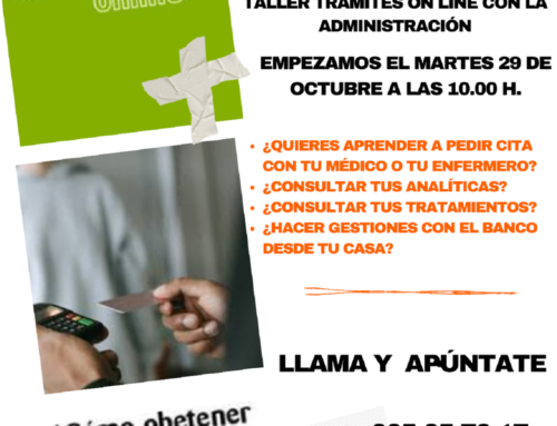 TALLER TRÁMITES ON-LINE CON LA ADMINISTRACIÓN