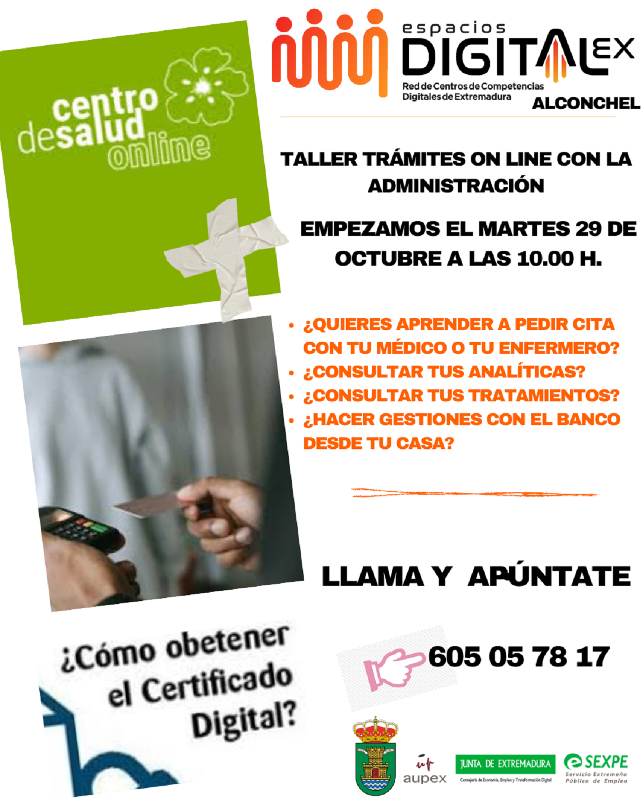 TALLER TRÁMITES ON-LINE CON LA ADMINISTRACIÓN