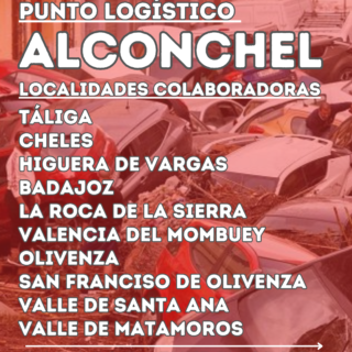 CAMIÓN PRODUCTOS DONADOS POR ALCONCHEL Y PUEBLOS COLABORADORES CON DESTINO A VALENCIA