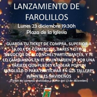 LANZAMIENTO DE FAROLILLOS VOLADORES Y TALLER DE MANUALIDADES NAVIDAD 2024