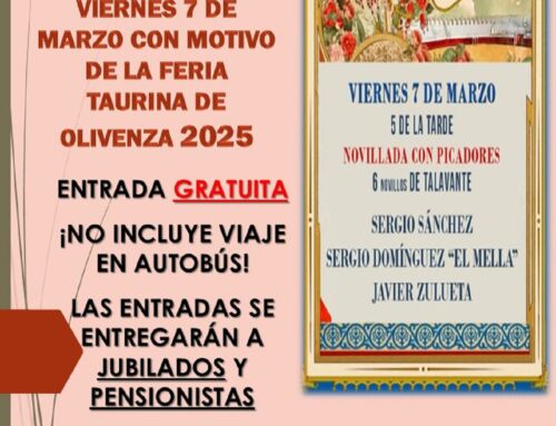 EL AYUNTAMIENTO TE INVITA A LOS TOROS DE OLIVENZA 2025